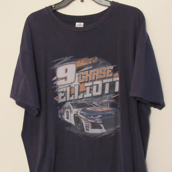 NASCAR Chase Elliott #9 NAPA T-Shirt Adult 3XL Blue Double Sided Cotton Racing - Picture 2 of 6